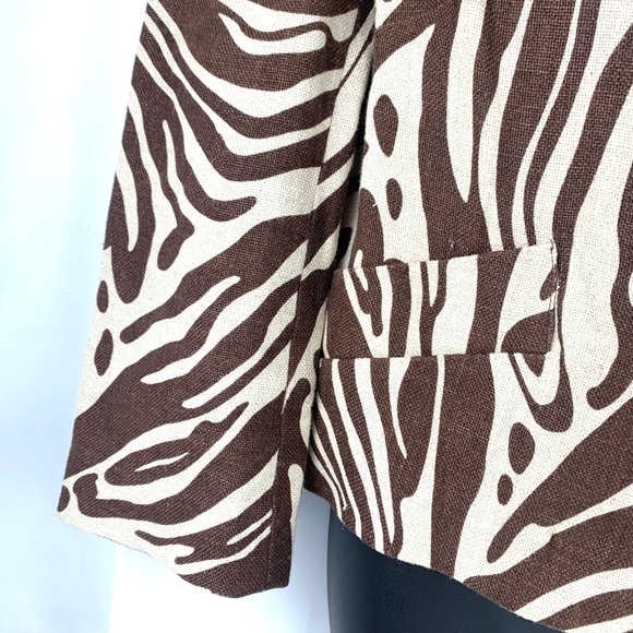 MICHAEL Michael Kors Linen Crop‎ Jacket - Picture 4 of 8